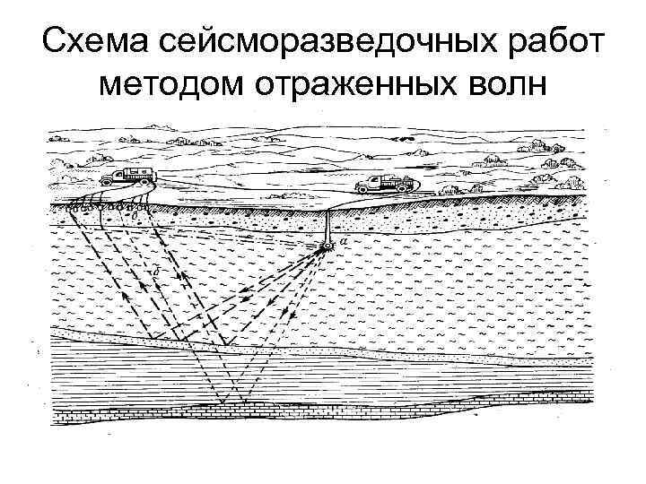 Схема сейсморазведочных работ методом отраженных волн 
