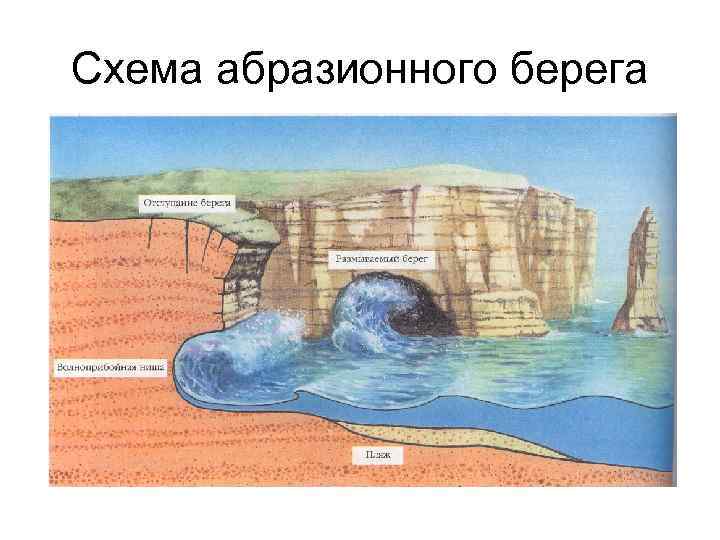 Схема абразионного берега 
