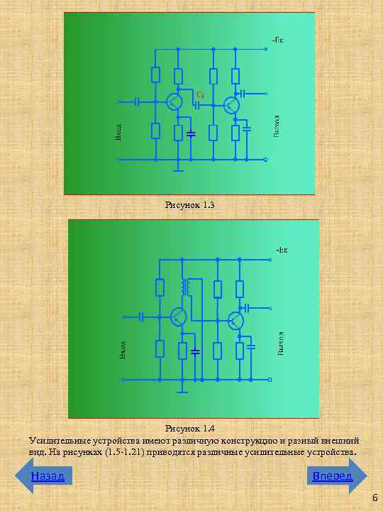 Рисунок 1. 3 Рисунок 1. 4 Усилительные устройства имеют различную конструкцию и разный внешний