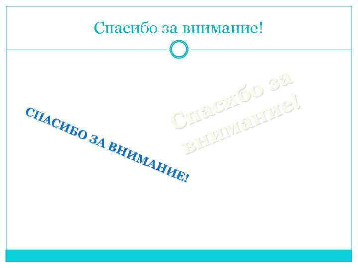 Спасибо за внимание! за бо е ! си и па ан С им вн