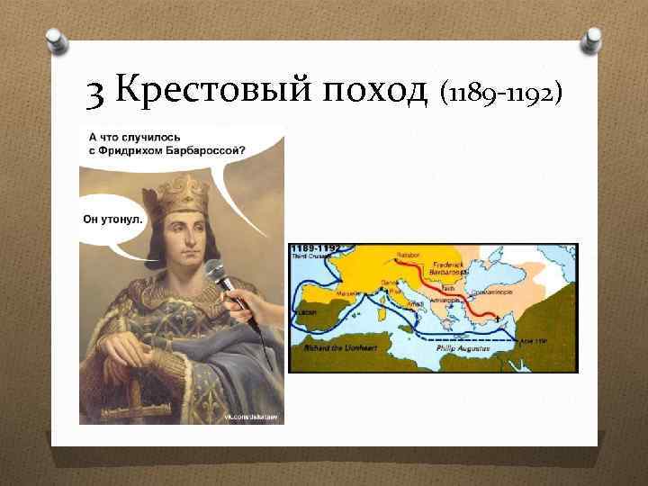 3 Крестовый поход (1189 -1192) 