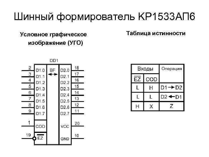 Шинный формирователь схема