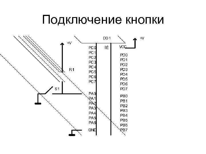 Подключение кнопки 
