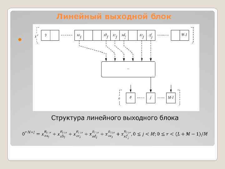 Линейный выходной блок 