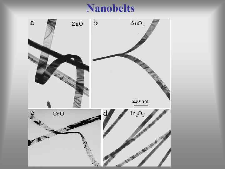 Nanobelts 