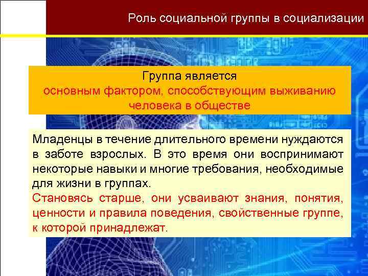 Какова роль социализации. Роль социализации. Роль группы в жизни человека. Социальные роли в группе.