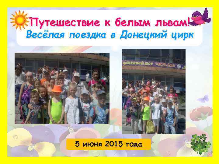 Путешествие к белым львам! Весёлая поездка в Донецкий цирк 5 июня 2015 года 