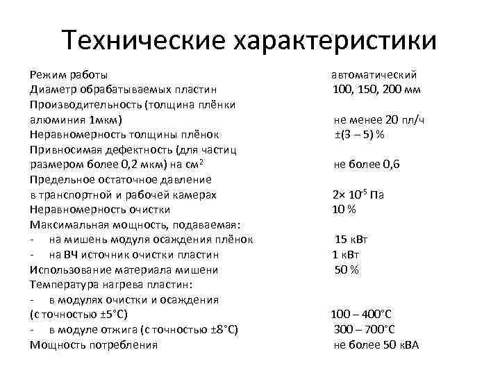 Режим характеристика. Мкм технические характеристики. ВКМ 1000 технические характеристики. Параметры мкм. Характеристики мкм 75-1а.