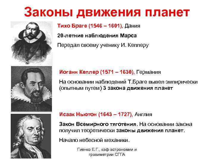 Законы движения планет солнечной системы презентация 11 класс астрономия