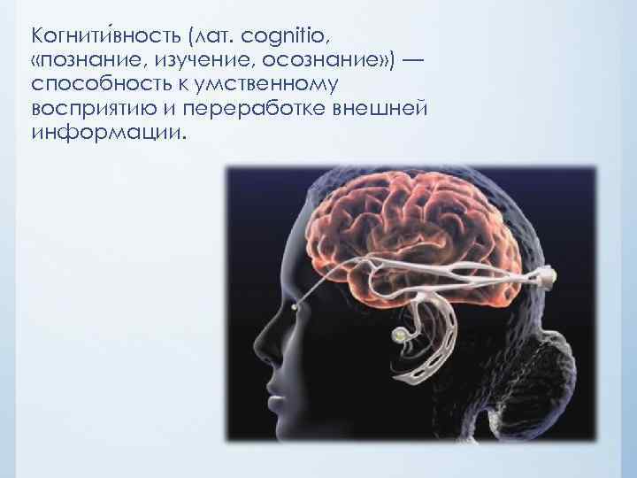 Когнитивность. Когнитивность в математике. Тезаурус мозга. Исследования осознанности.