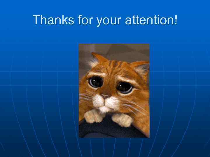 Thanks for your attention! 