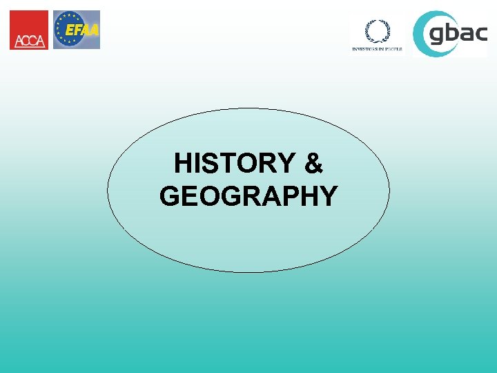 HISTORY & GEOGRAPHY 