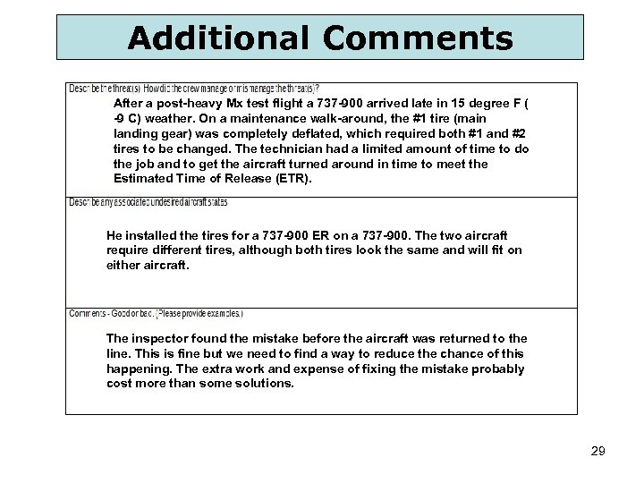 Additional Comments After a post-heavy Mx test flight a 737 -900 arrived late in