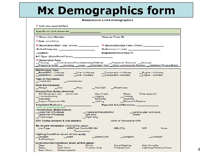 Mx Demographics form 4 