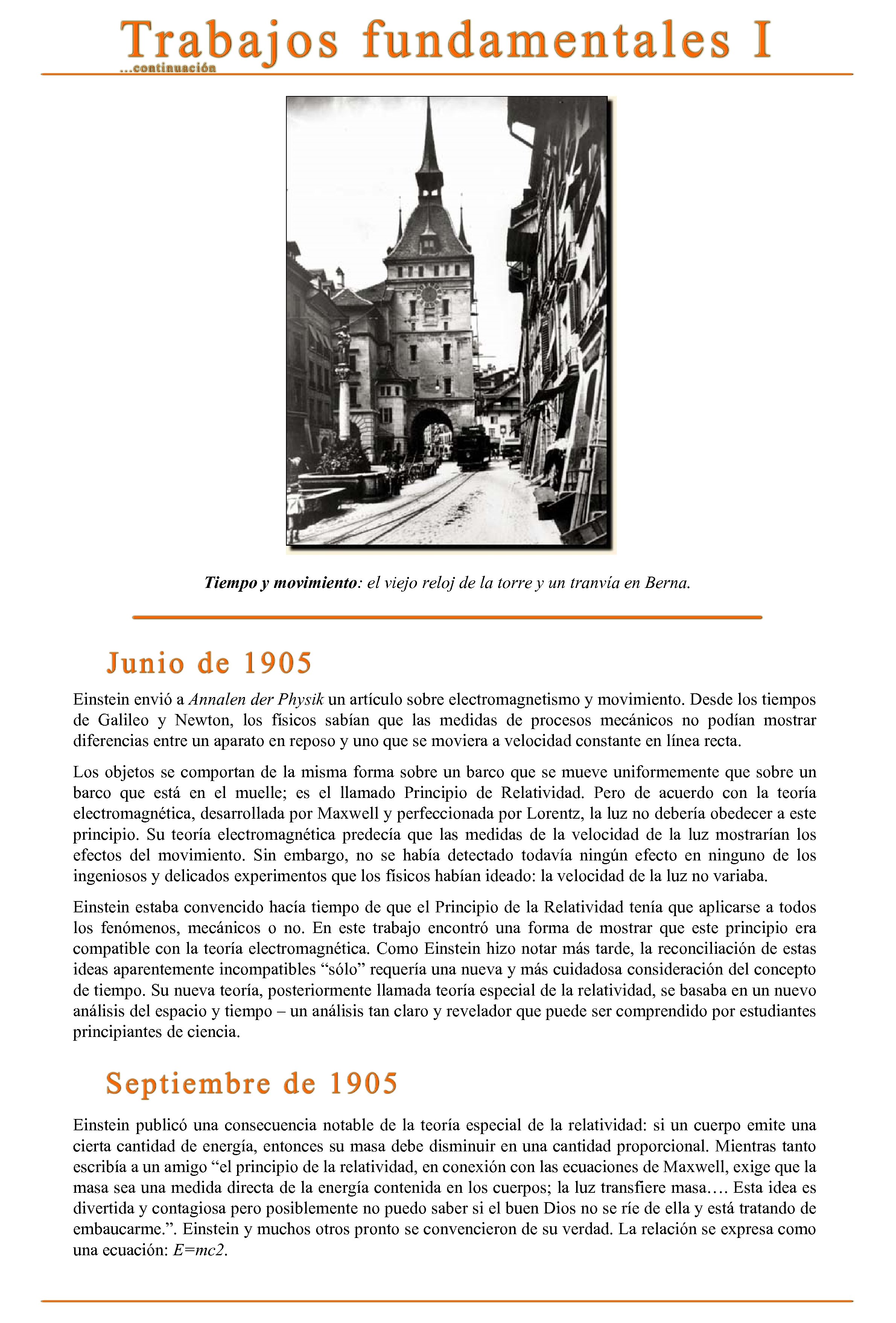 Tiempo y movimiento: el viejo reloj de la torre y un tranvía en Berna.