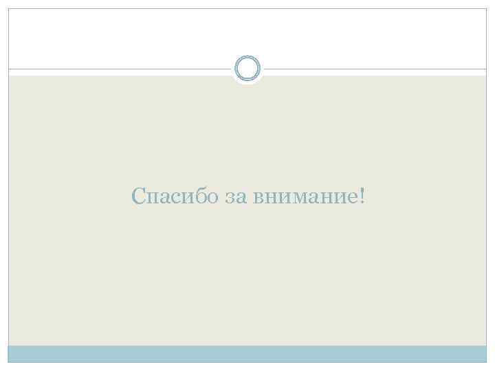 Спасибо за внимание! 