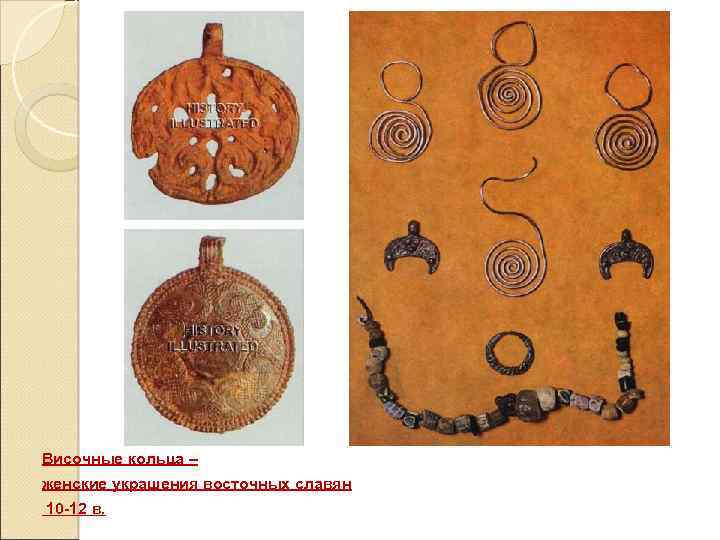 Височные кольца – женские украшения восточных славян 10 -12 в. 