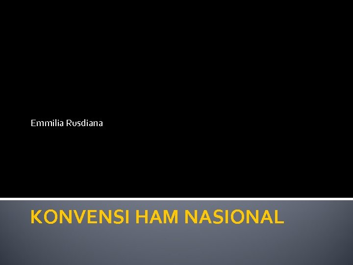 Emmilia Rusdiana KONVENSI HAM NASIONAL 