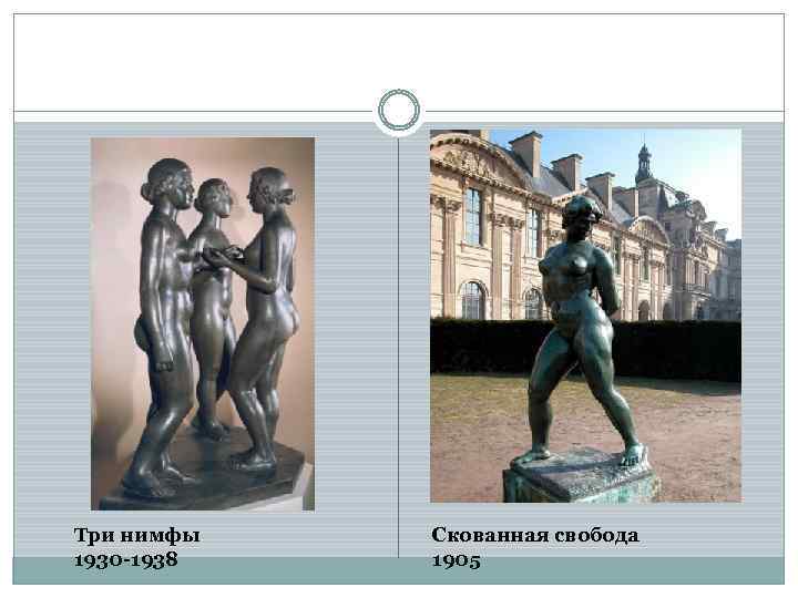 Три нимфы 1930 -1938 Скованная свобода 1905 