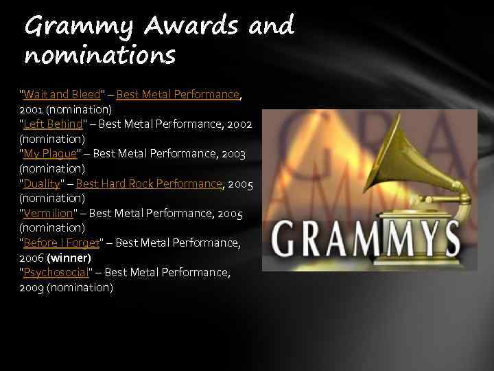 Grammy Awards and nominations 