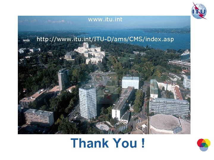 www. itu. int http: //www. itu. int/ITU-D/ams/CMS/index. asp Thank You ! 