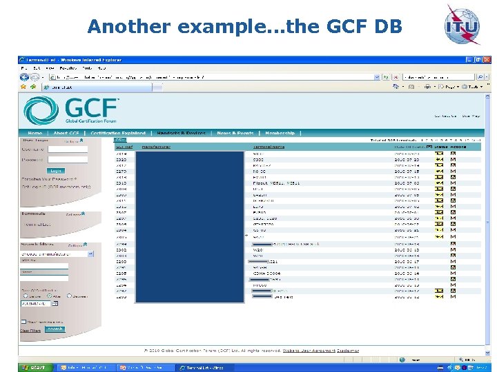 Another example…the GCF DB 