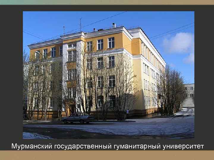 Мурманский государственный гуманитарный университет 