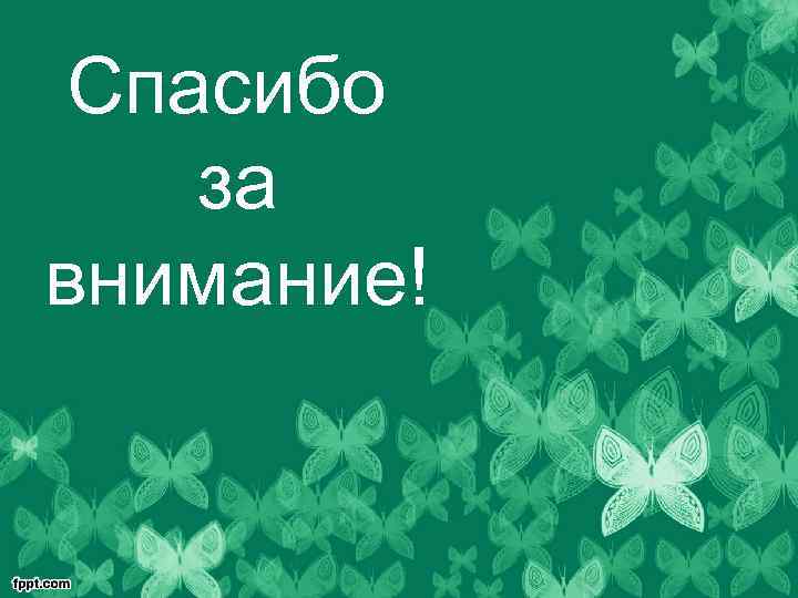 Спасибо за внимание! 