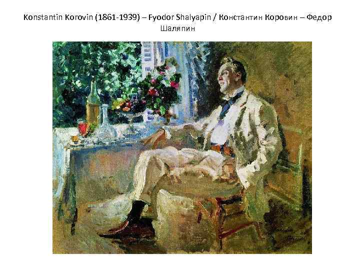 Konstantin Korovin (1861 -1939) – Fyodor Shalyapin / Константин Коровин – Федор Шаляпин 