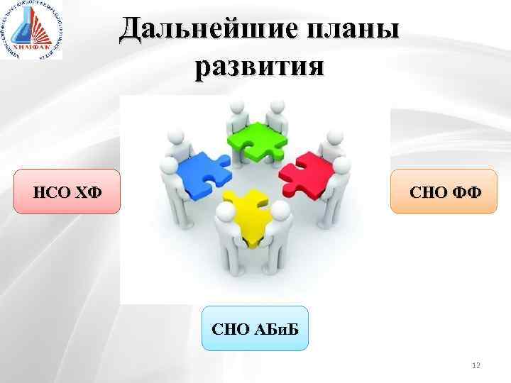 Дальнейшие планы развития СНО ФФ НСО ХФ СНО АБи. Б 12 