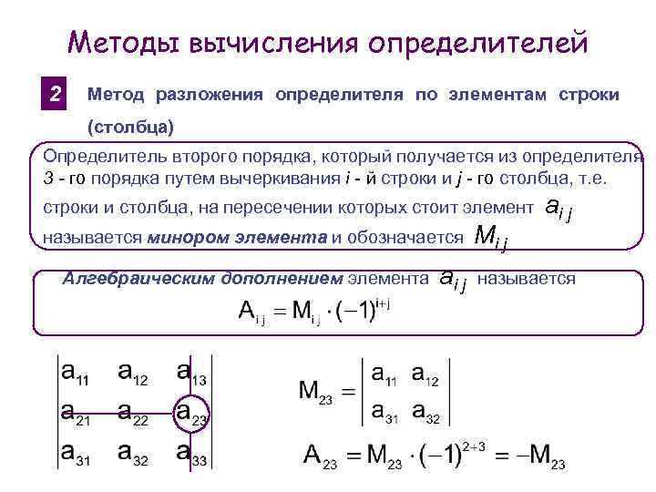 Программа определитель