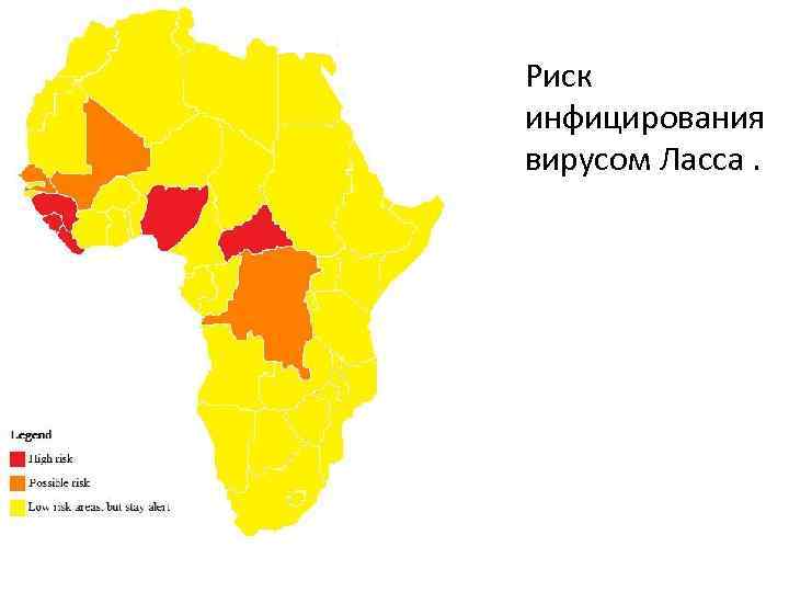  • Риск инфицирования вирусом Ласса. 