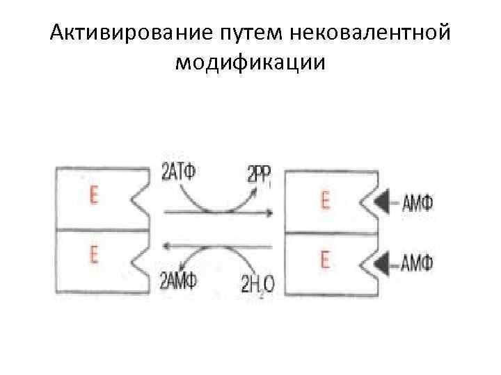 Активирование путем нековалентной модификации 