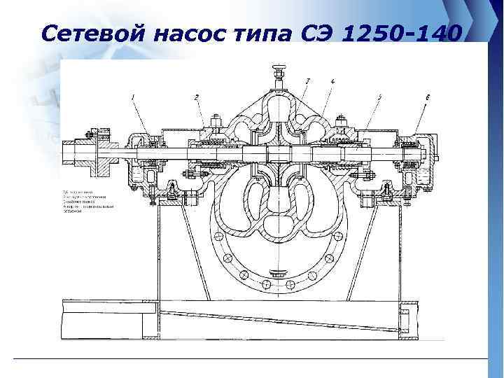 Чертеж сетевого насоса