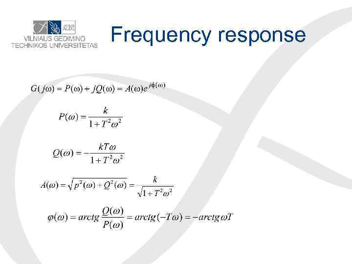 Frequency response 