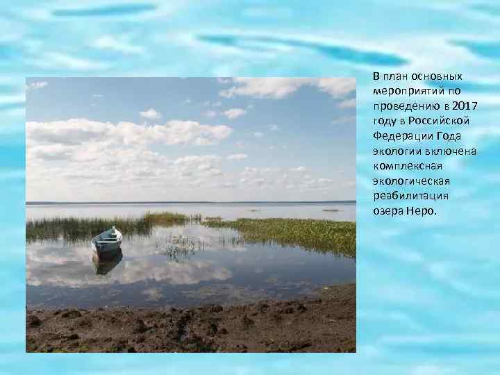 В план основных мероприятий по проведению в 2017 году в Российской Федерации Года экологии