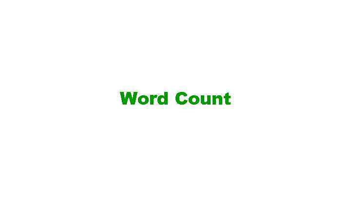 Word Count 