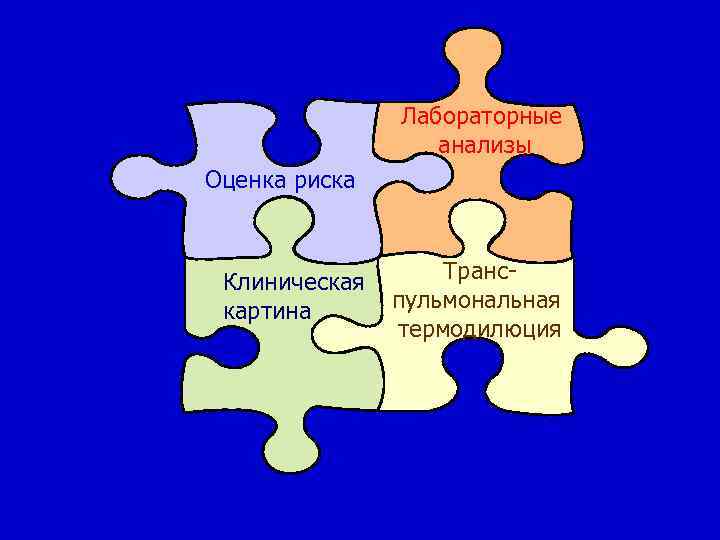 Лабораторные анализы Оценка риска Клиническая картина Транспульмональная термодилюция 