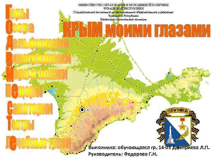 МИНИСТЕРСТВО ОБРАЗОВАНИЯ И МОЛОДЕЖНОЙ ПОЛИТИКИ ЧУВАШСКОЙ РЕСПУБЛИКИ Государственное автономное профессиональное образовательное учреждение Чувашской Республики