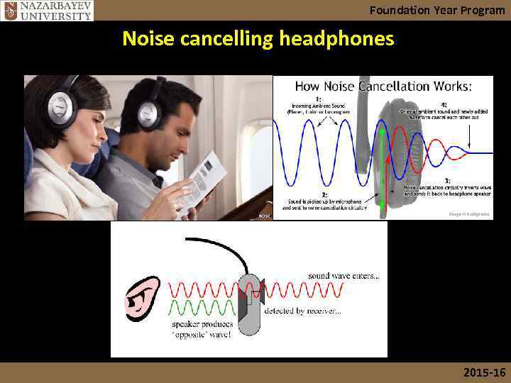 Foundation Year Program Noise cancelling headphones 2015 -16 