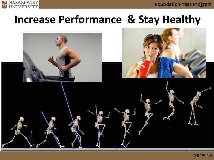 Foundation Year Program Increase Performance & Stay Healthy 2015 -16 