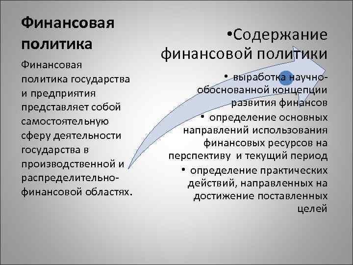 Финансовая политика государства и предприятия представляет собой самостоятельную сферу деятельности государства в производственной и