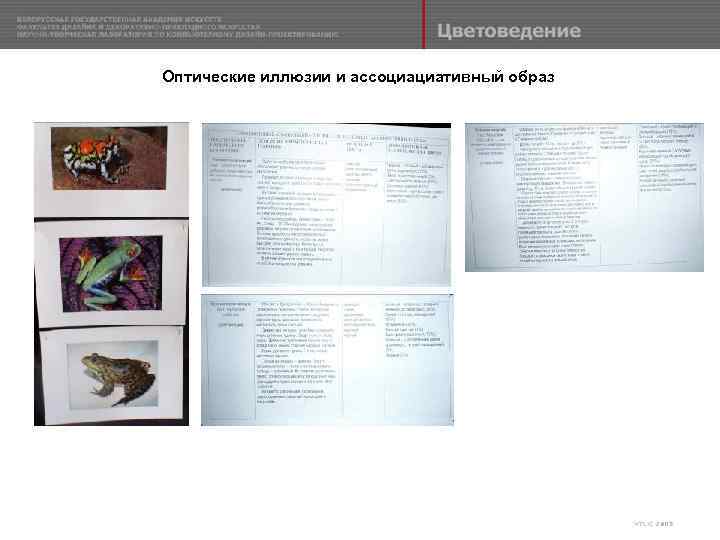 Оптические иллюзии и ассоциациативный образ 