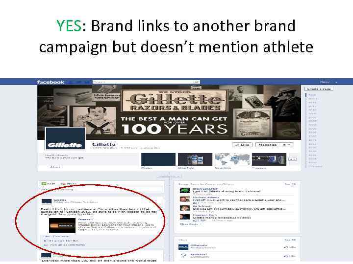 YES: Brand links to another brand campaign but doesn’t mention athlete 