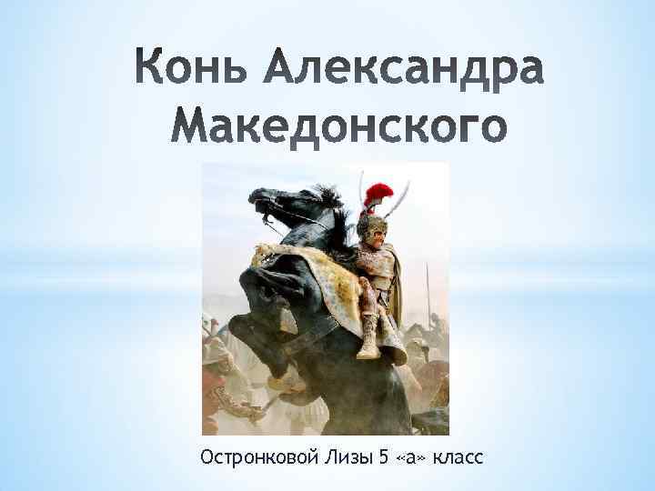 Остронковой Лизы 5 «а» класс 