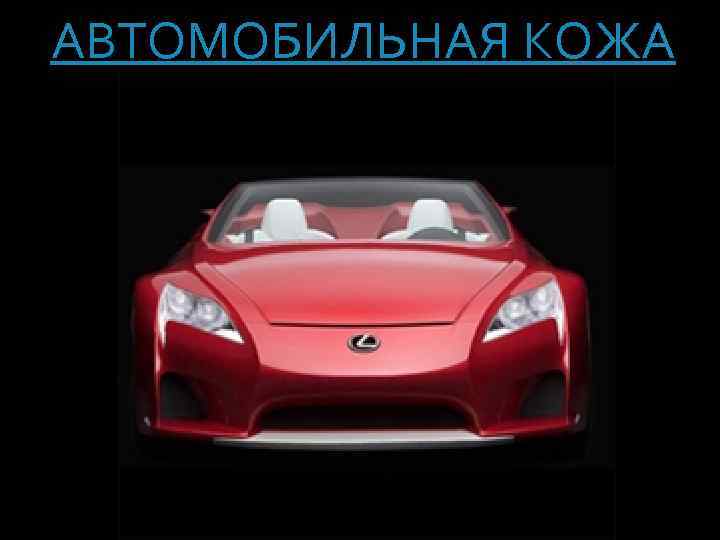 АВТОМОБИЛЬНАЯ КОЖА 