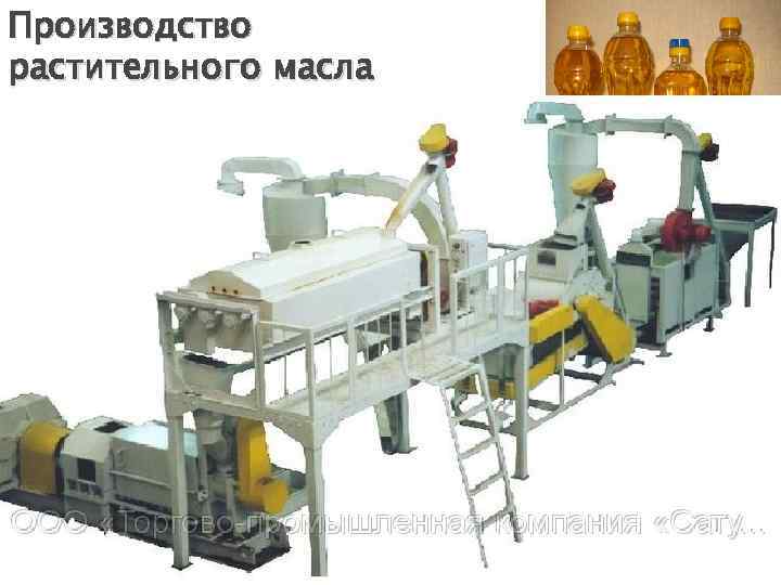 Производство растительного масла Очистка семян от примесей Обрушивание Отделение оболочек от ядер Измельчение ядра