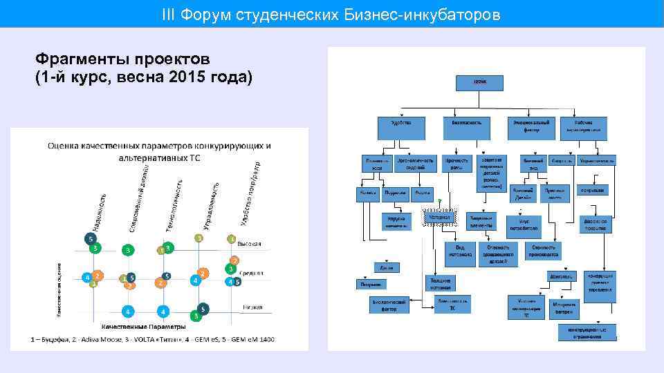 III Форум студенческих Бизнес-инкубаторов Фрагменты проектов (1 -й курс, весна 2015 года) 