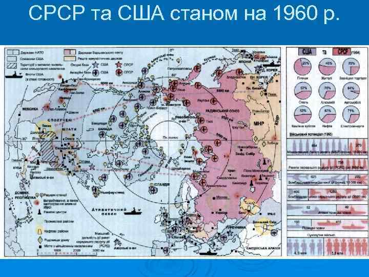 СРСР та США станом на 1960 р. 