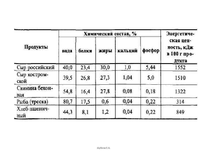 Шубина Е. А. 